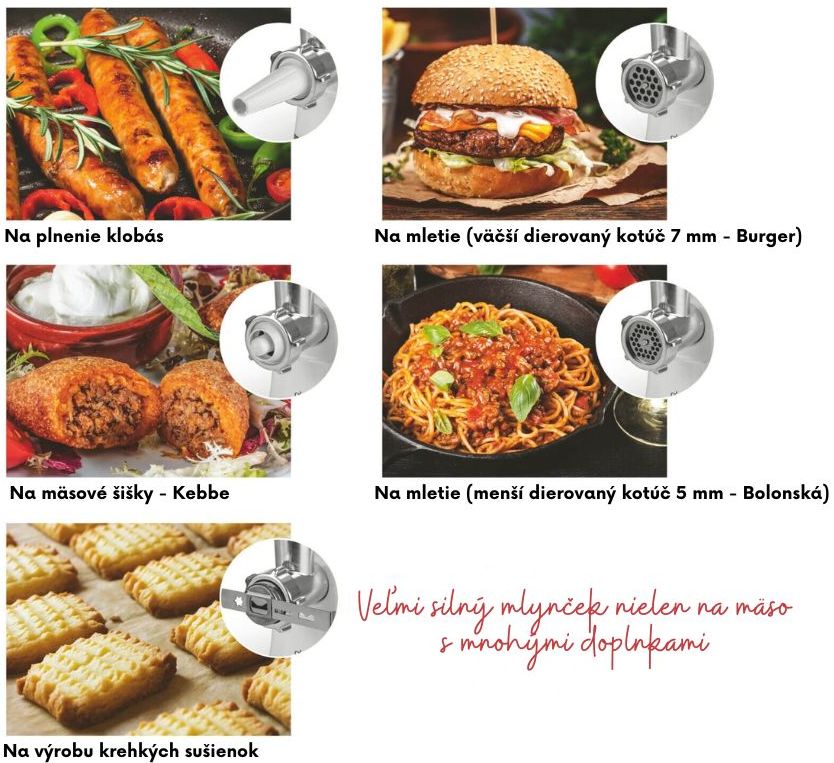 MaxxMee Elektrický mlynček na mäso Cuisine Edition 12642